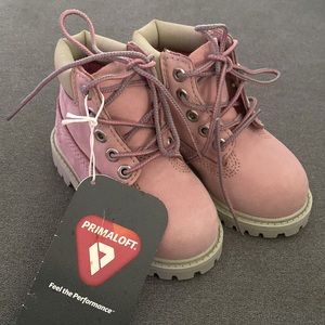 Pink Timberland boots. Size 6 toddler. NWT.
